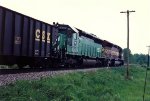 Helpers shove all-rail ore loads east